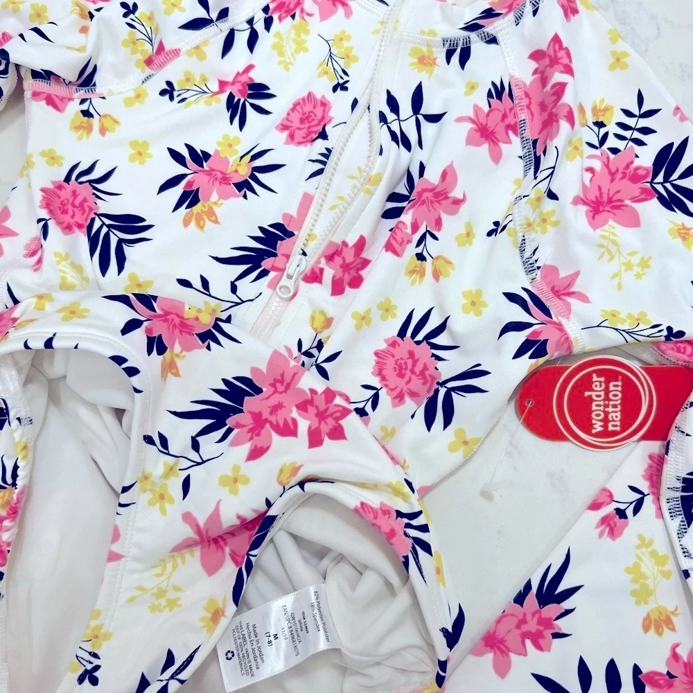 Floral Long Sleeve Swimsuit